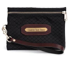 PERRIS LEATHER Perri’s® Champion Collection Wristlet with Leather Accents and Nameplate