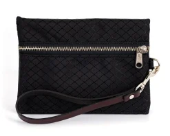 PERRIS LEATHER Perri’s® Champion Collection Wristlet with Leather Accents and Nameplate