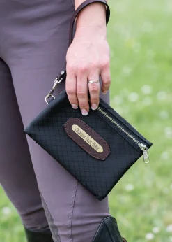 PERRIS LEATHER Perri’s® Champion Collection Wristlet with Leather Accents and Nameplate