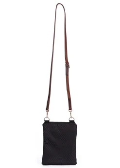 PERRIS LEATHER Perri’s® Champion Crossbody Bag with Leather Accents and Nameplate