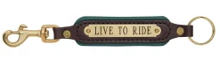 PERRIS LEATHER Perri’s® Padded Leather Key Chain with Nameplate