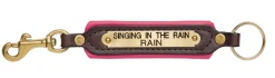 PERRIS LEATHER Perri’s® Padded Leather Key Chain with Nameplate