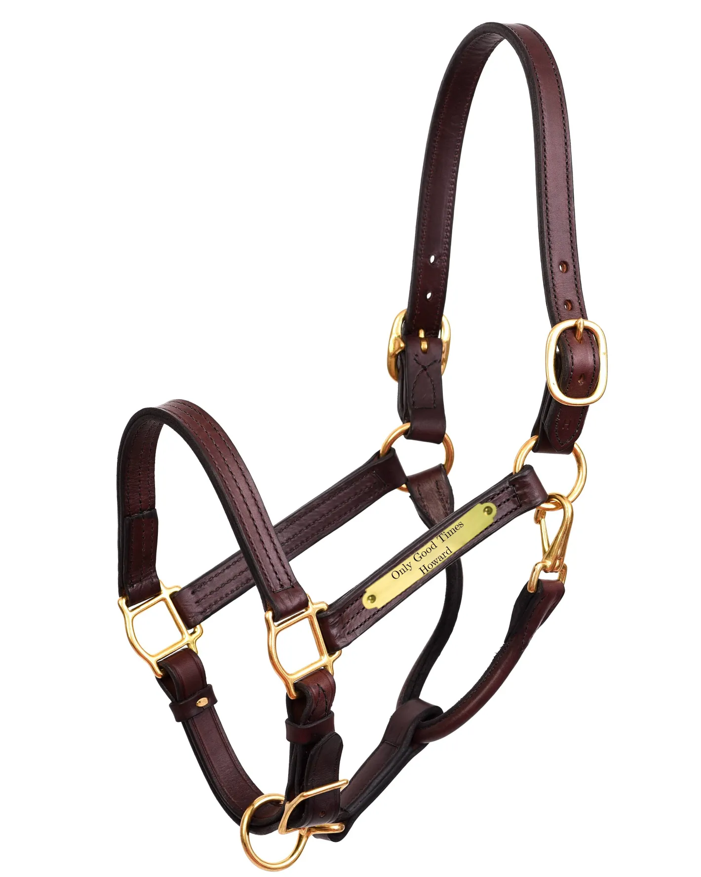 PERRIS LEATHER Perri’s® Premium 1" Leather Show Halter with Nameplate