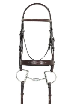 ERS Pessoa® Pro Fancy-Stitched Wide Nose Bridle
