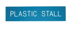 DOVER DROPSHIP Plastic Stall Plate - 1 or 2 lines
