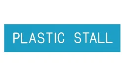 DOVER DROPSHIP Plastic Stall Plate - 3 lines
