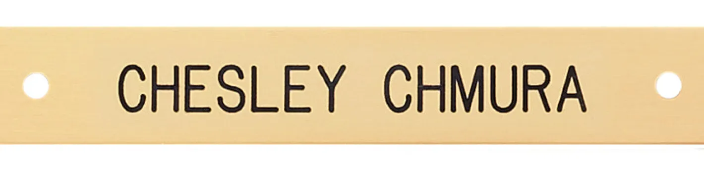 DOVER DROPSHIP Rectangular Halter Nameplate - 1 or 2 lines