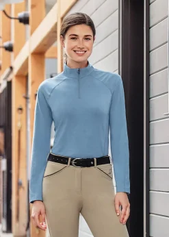 KIRSCH Riding Sport™ Wilton Quarter-Zip Long-Sleeve Shirt