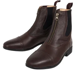 Women S.K. SHOES AND BOOTS Riding Sport™ Ladies' Essential Leather Zip Paddock Boots