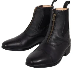 Women S.K. SHOES AND BOOTS Riding Sport™ Ladies' Essential Leather Zip Paddock Boots