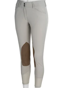 RJ CLASSICS R.J. Classics Ladies’ Anna Mid-Rise Front-Zip Knee-Patch Breech