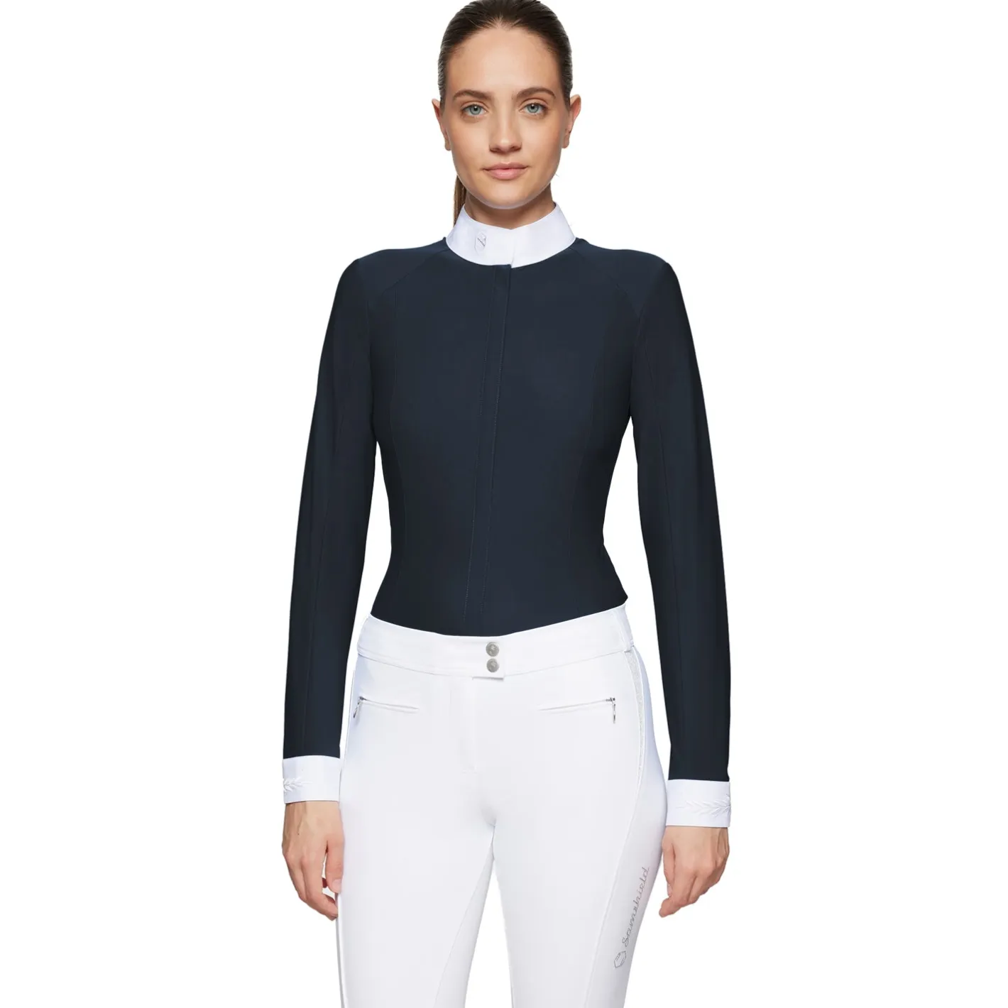 SAMSHIELD ® Aline Crystal Long-Sleeve Show Shirt