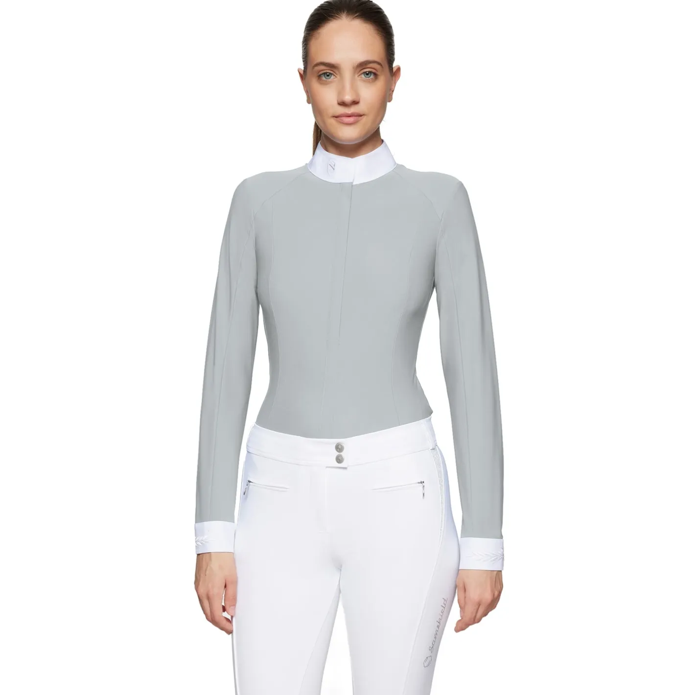 SAMSHIELD ® Aline Crystal Long-Sleeve Show Shirt