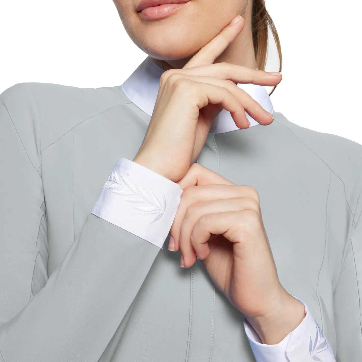 SAMSHIELD ® Aline Crystal Long-Sleeve Show Shirt