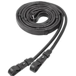 SCHOCKEMOEHLE N.A. Schockemöhle Rolled Leather Rubber-Lined Reins with Stops