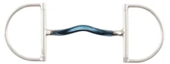 SHIRES EQUESTRIAN Shires Blue Alloy Hunter Dee Bit with Mullen Mouth