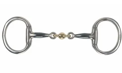 SHIRES EQUESTRIAN Shires Blue Sweet Iron Flat Eggbutt Bit with Lozenge