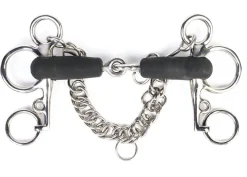 SHIRES EQUESTRIAN Shires Jointed Short Shank Rubber Pelham Bit