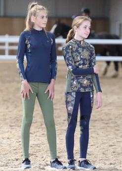Kids SHIRES EQUESTRIAN Shires Kids’ Aubrion Newbury Long Sleeve Base Layer