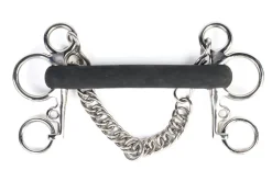 SHIRES EQUESTRIAN Shires Short Shank Rubber Mullen Mouth Pelham Bit