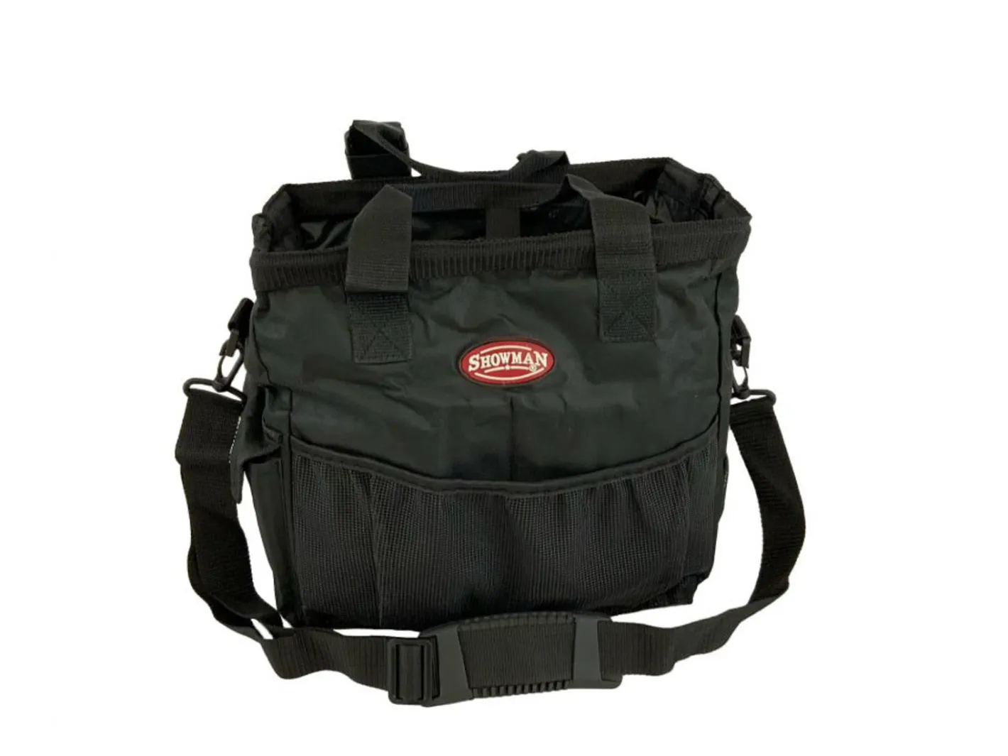 SHILOH STABLES TACK Showman® Nylon Grooming Tote with Mesh Bottom & Rolled Handles