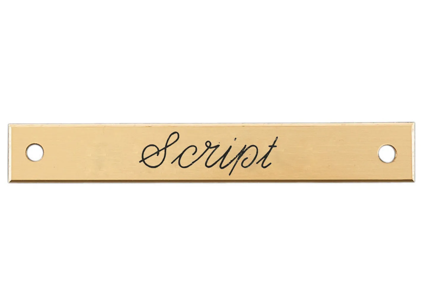 DOVER DROPSHIP Small Beveled Edge Halter Nameplate