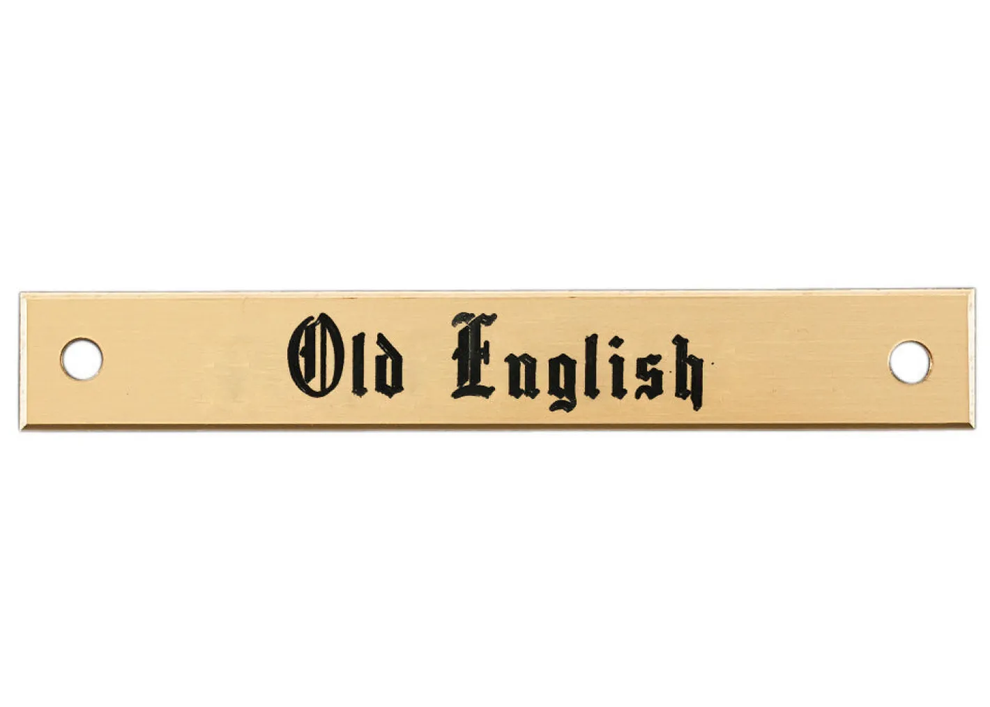 DOVER DROPSHIP Small Beveled Edge Halter Nameplate