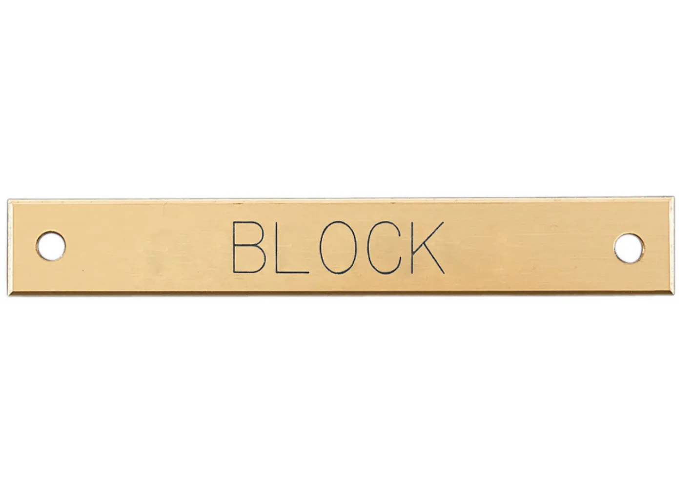 DOVER DROPSHIP Small Beveled Edge Halter Nameplate
