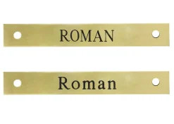 DOVER DROPSHIP Small Rectangular Halter Nameplate