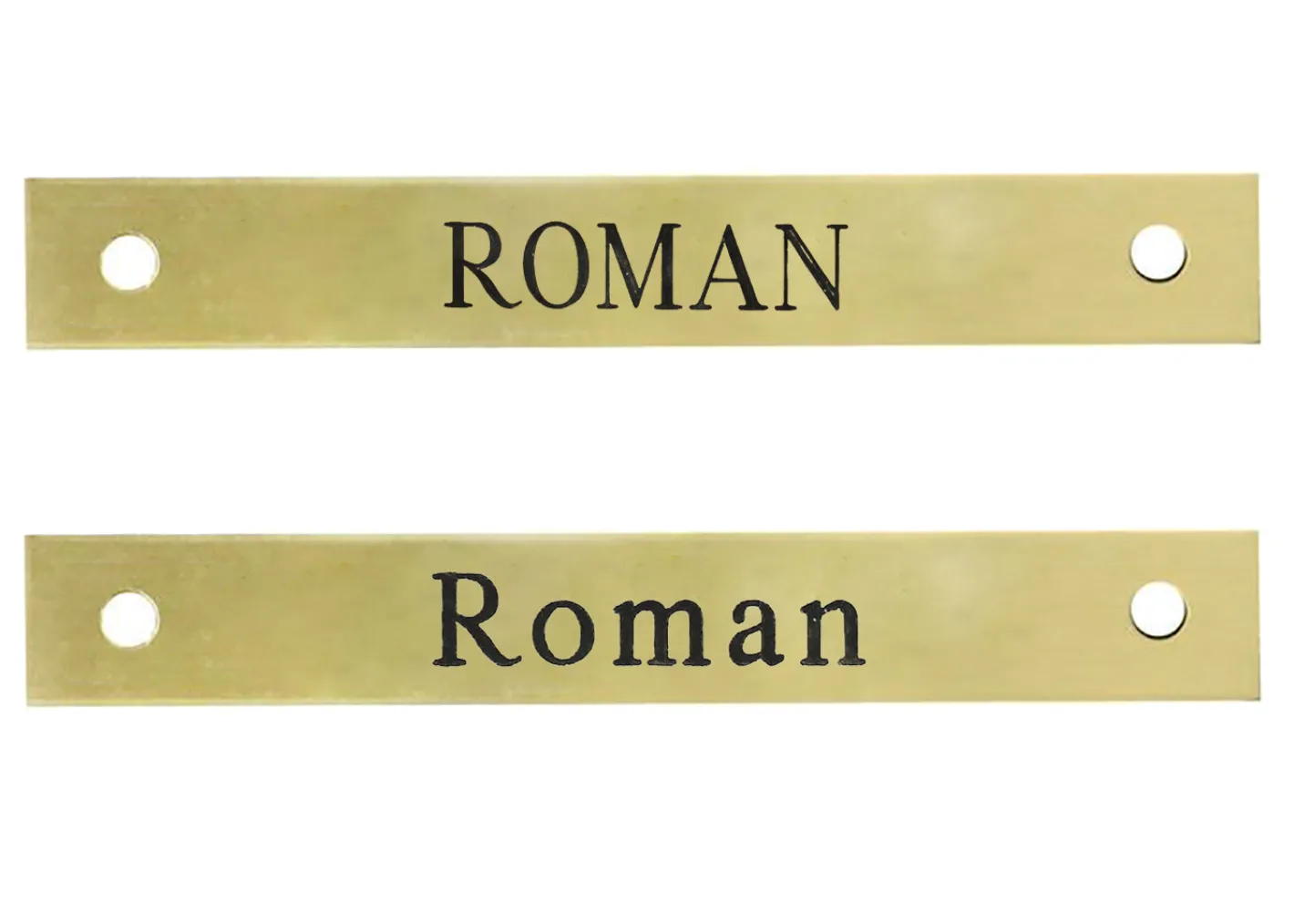 DOVER DROPSHIP Small Rectangular Halter Nameplate
