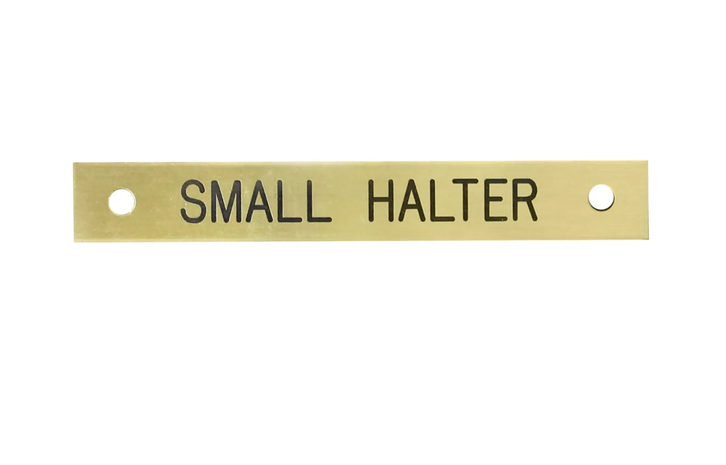 DOVER DROPSHIP Small Rectangular Halter Nameplate