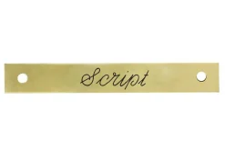 DOVER DROPSHIP Small Rectangular Halter Nameplate