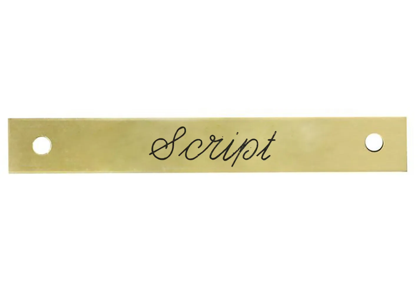 DOVER DROPSHIP Small Rectangular Halter Nameplate