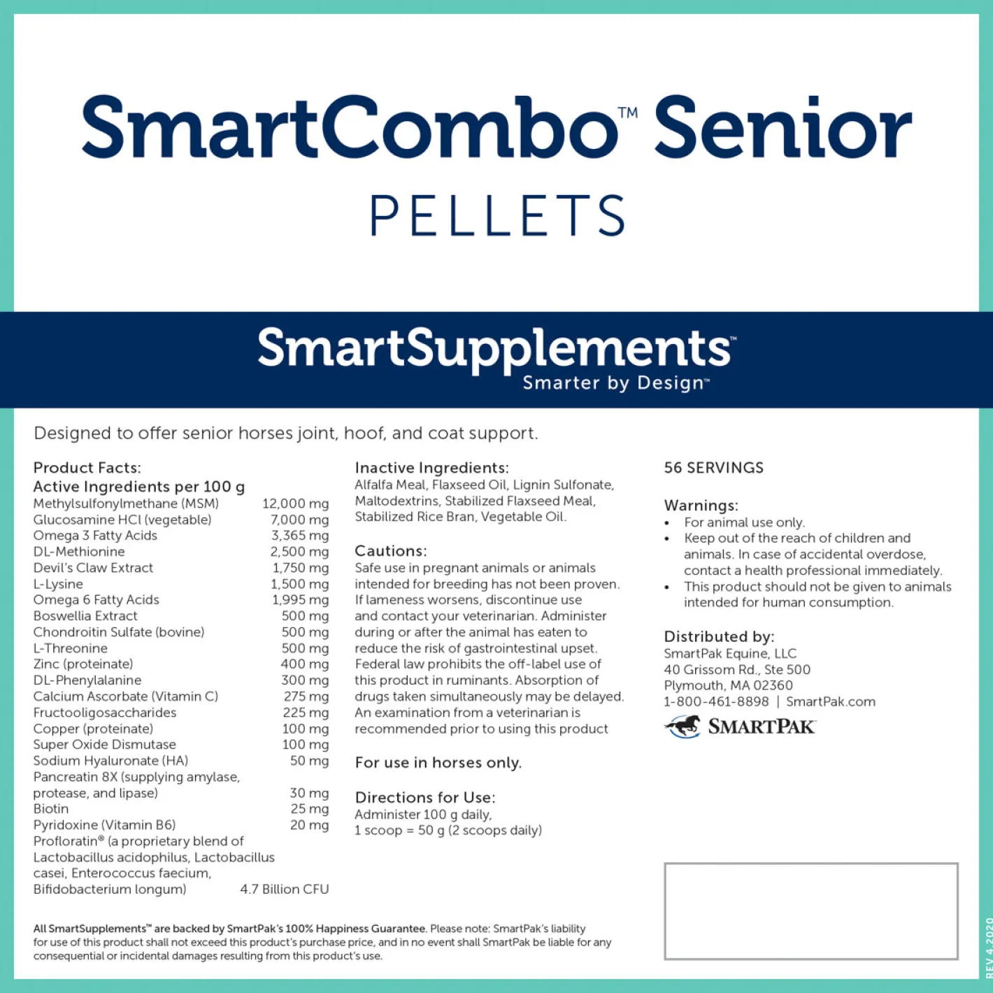 SMARTPAK SmartEquine™ SmartCombo™ Senior Pellets - 12.4 lbs.