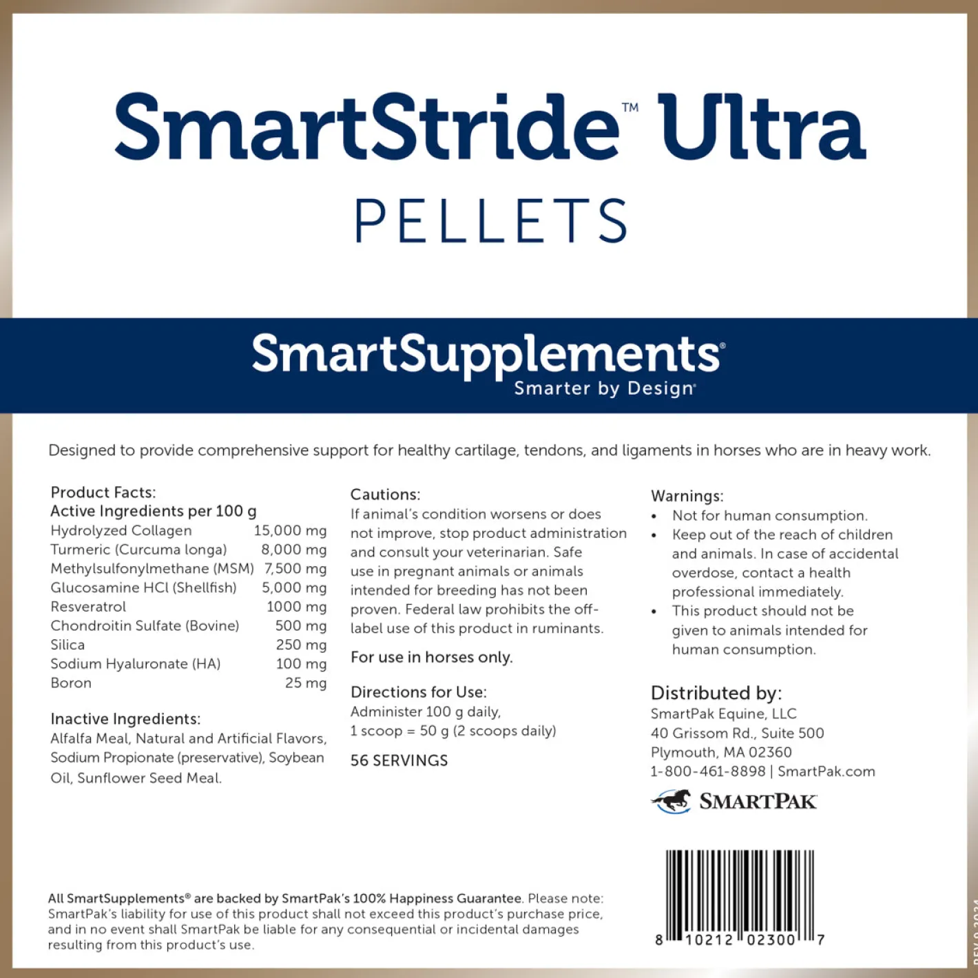 SMARTPAK SmartEquine™ SmartStride™ Ultra Pellets - 12.4 lbs.