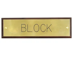 CRW Stall Plate Mounted on Walnut Plaque