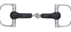 KING YOUNG Suffolk™ Hard Rubber Single-Jointed Snaffle D-Ring Bit