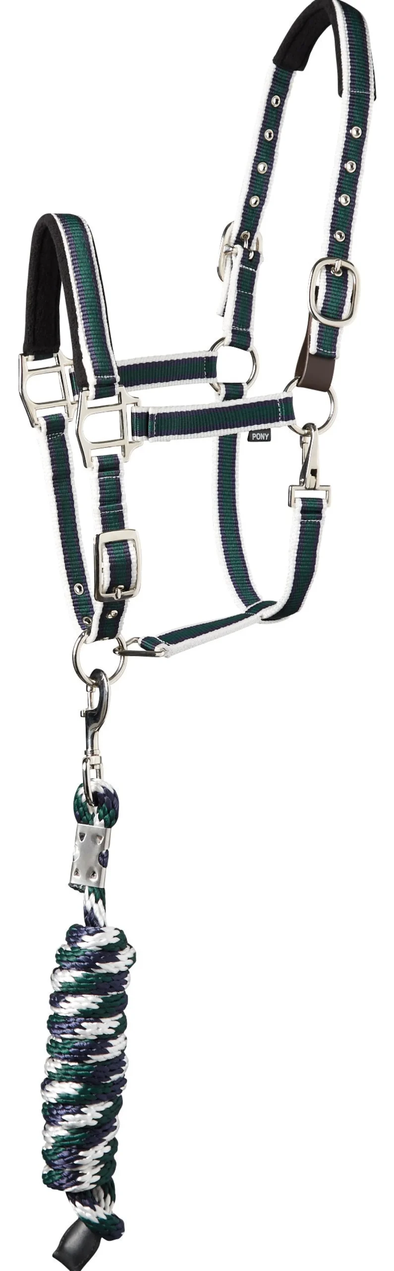 TEXT HORSE Suffolk™ Padded Striped Breakaway Halter & Lead