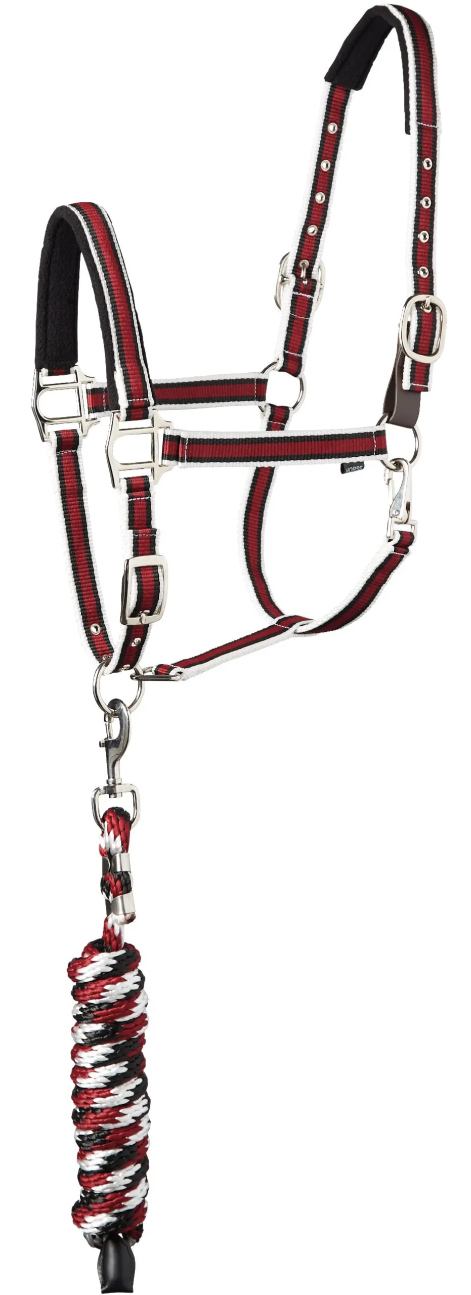 TEXT HORSE Suffolk™ Padded Striped Breakaway Halter & Lead
