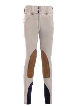 Kids TAILORED SPORTSMAN THE ™ Girls' Techno Front-Zip Knee-Patch Breech