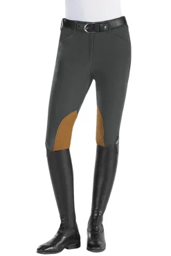 TAILORED SPORTSMAN The ™ Techno Front-Zip Mid-Rise Clarino™ Knee Patch