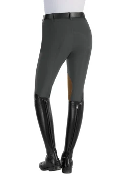 TAILORED SPORTSMAN The ™ Techno Front-Zip Mid-Rise Clarino™ Knee Patch