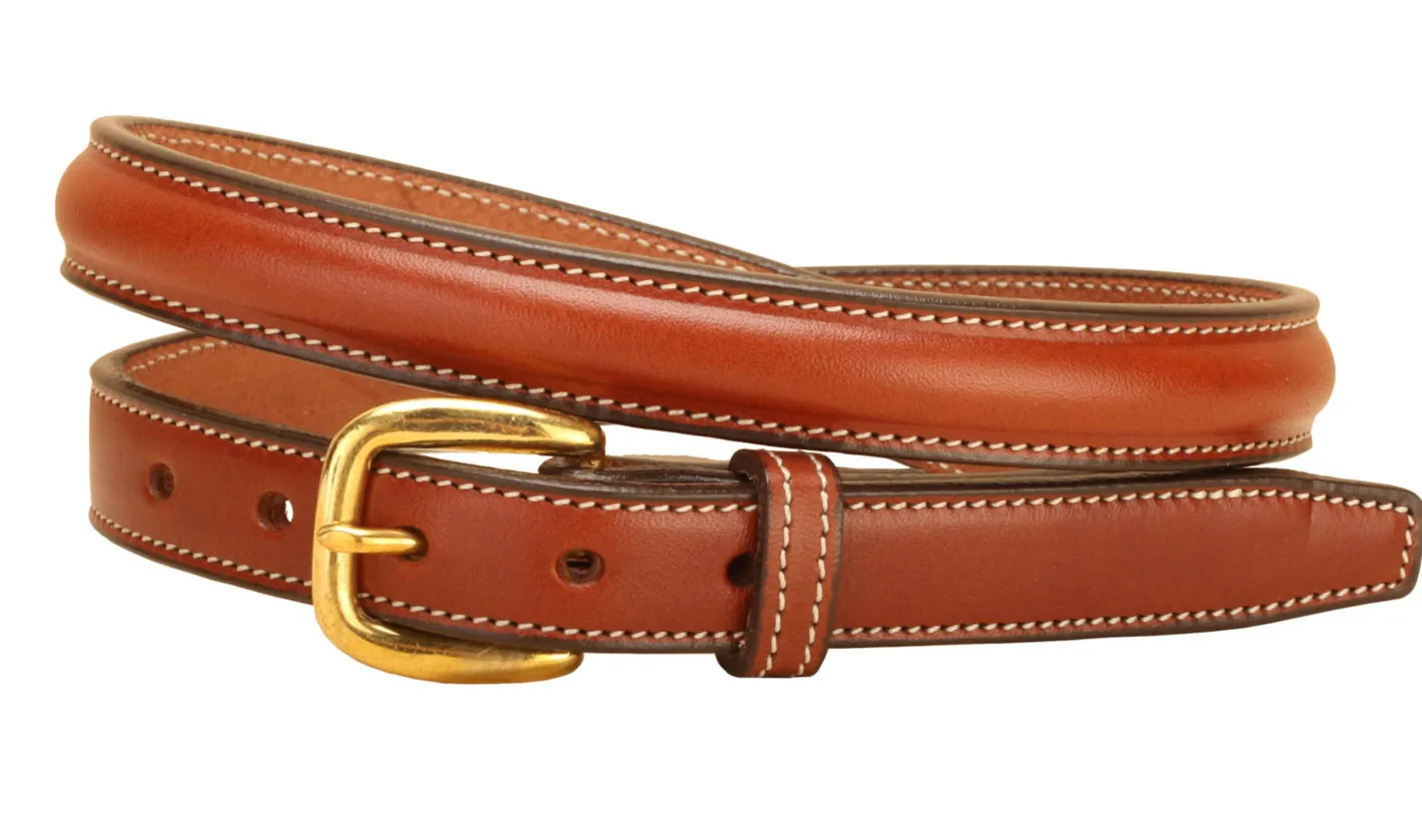 TORY LEATHER 3/4" Raised Leather Belt