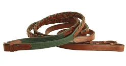 TORY LEATHER Company 5/8" x 54" Cross Country Reins with Hook Stud Ends