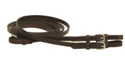 TORY LEATHER Company 1/2" x 60" Plain Reins with Buckle Bit Ends