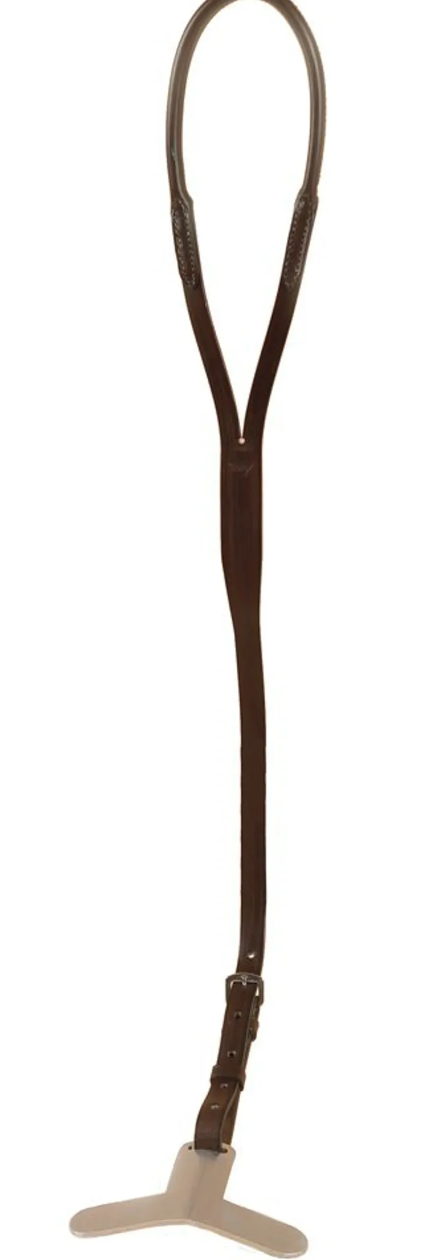 TORY LEATHER Company Horse Crupper/Aluminum Plate