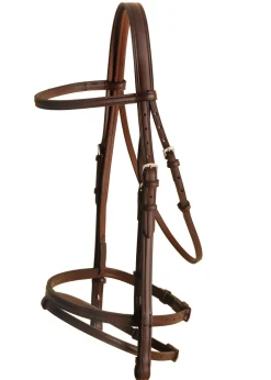 TORY LEATHER Company Raised Flash Bridle