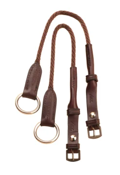 TORY LEATHER Company Rope Gag Cheeks with Leather Trim
