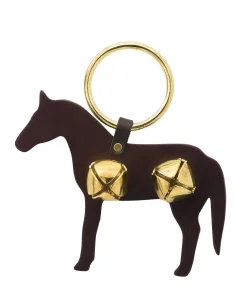 TORY LEATHER Company Sleigh Bell Door Hanger