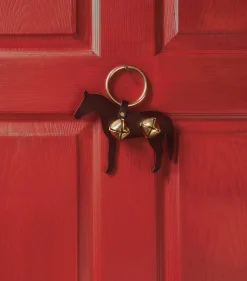 TORY LEATHER Company Sleigh Bell Door Hanger